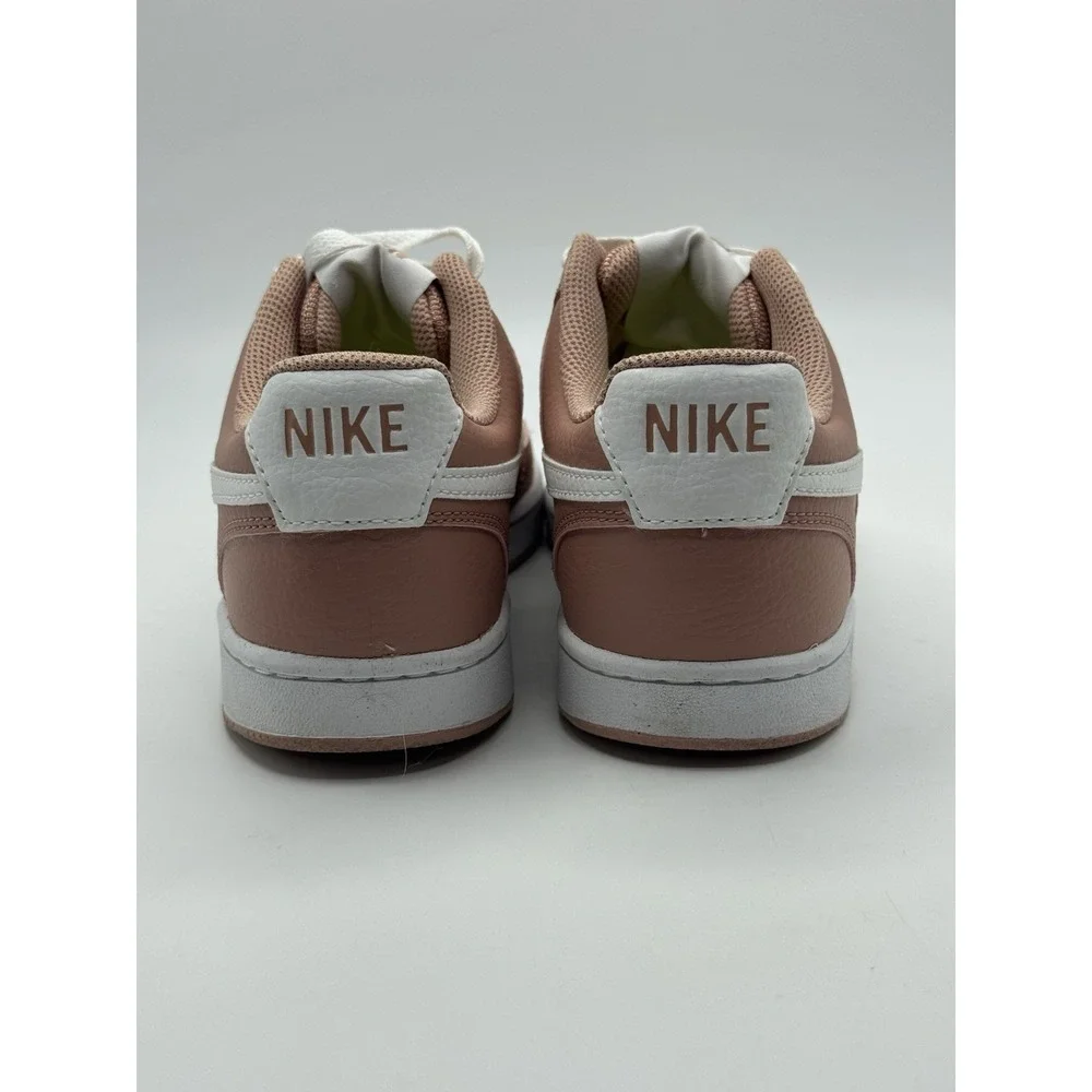 Nike Women's Court Vision Lo Sneakers Size 7 DH3158 600 Pink Rose White Shoe